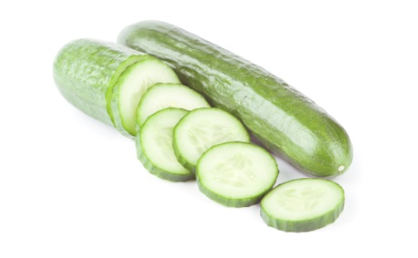 Cucumbers fresh cucumbers over white background